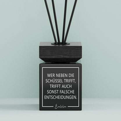 Aroma-Diffusor | Wer neben die Schüssel trifft, trifft auch sonst falsche Entscheidungen.