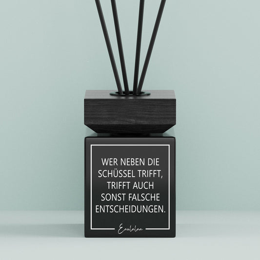 Aroma-Diffusor | Wer neben die Schüssel trifft, trifft auch sonst falsche Entscheidungen.